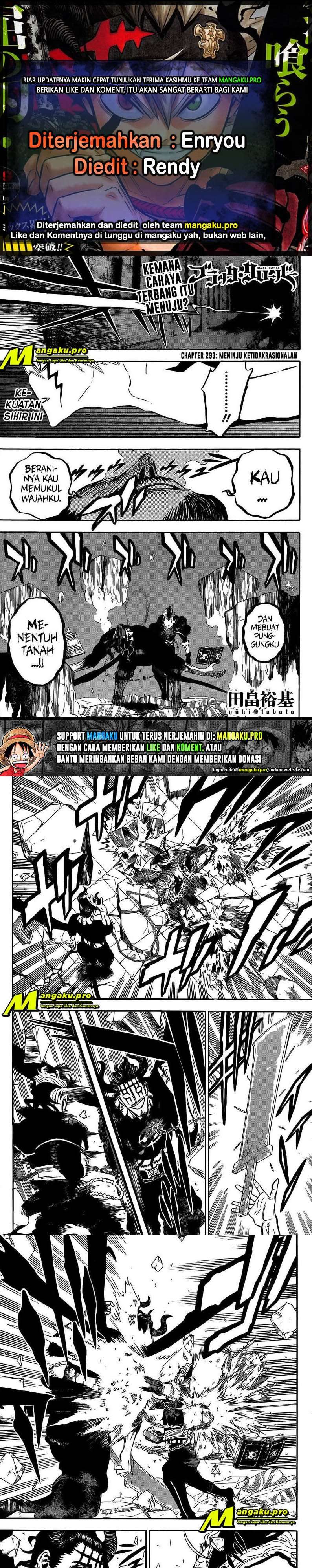 Black Clover Chapter 293 Bahasa Indonesia Mangakita