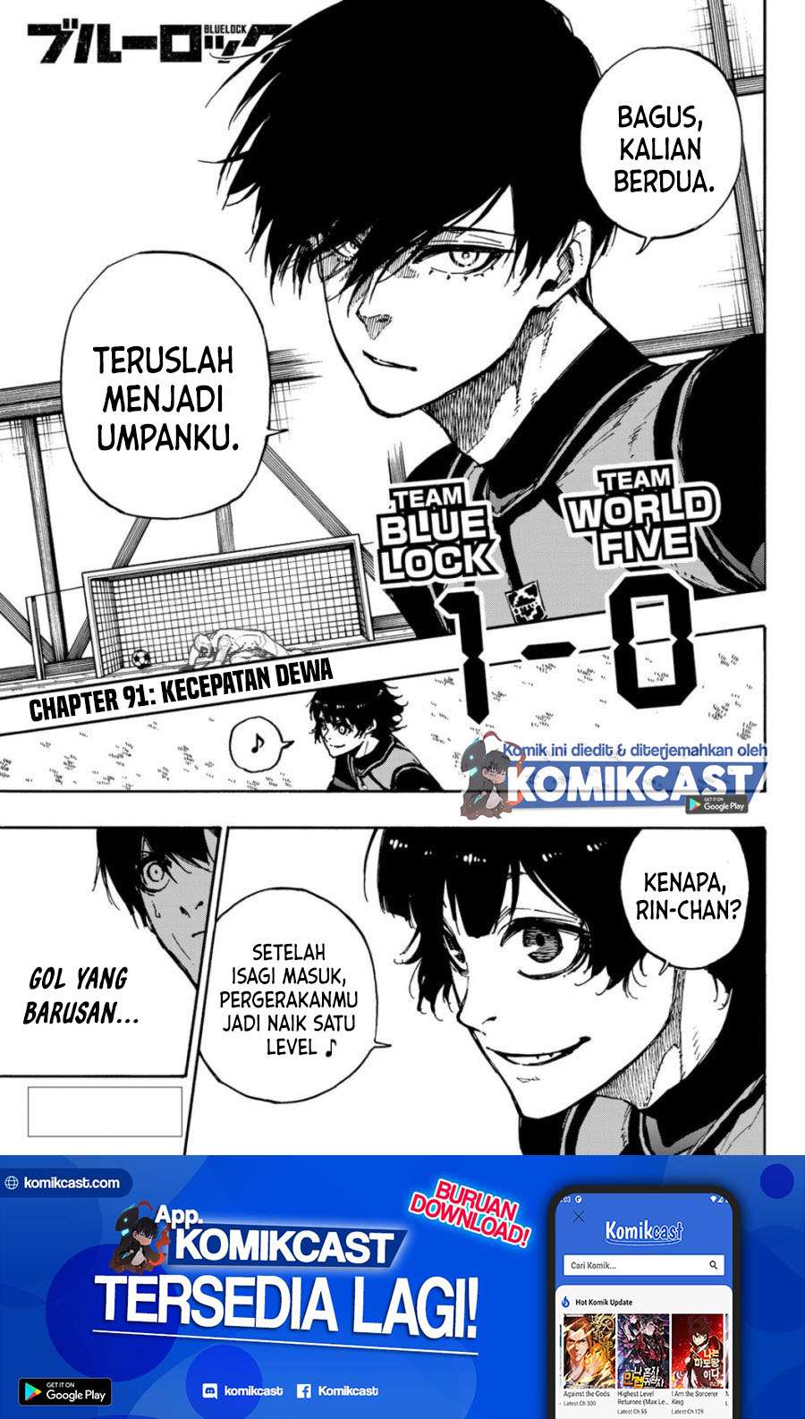 Blue Lock Chapter 91 Bahasa Indonesia Mangakita