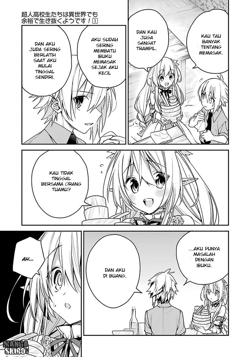 Choujin Koukousei-tachi wa Isekai demo Yoyuu de Ikinuku you desu! chapter 4 halaman 8