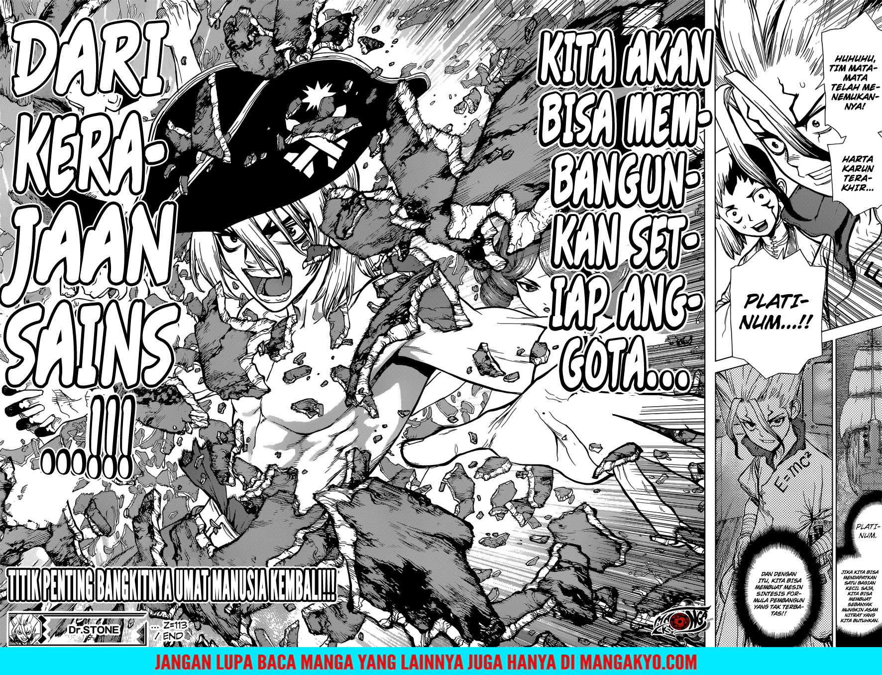 Dr. Stone chapter 113 halaman 17