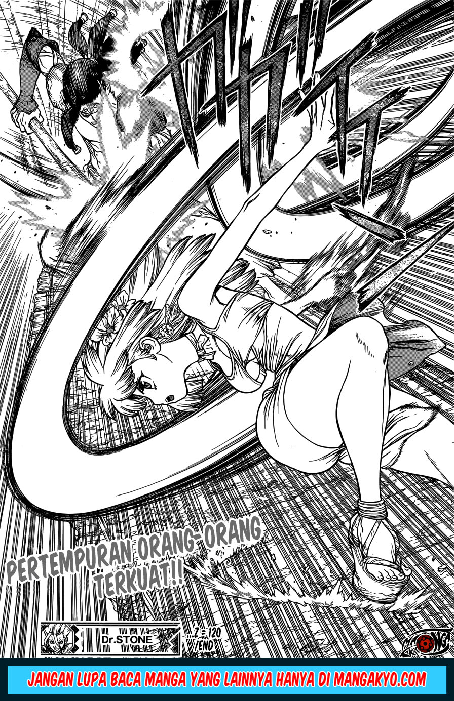 Dr. Stone chapter 120 halaman 20