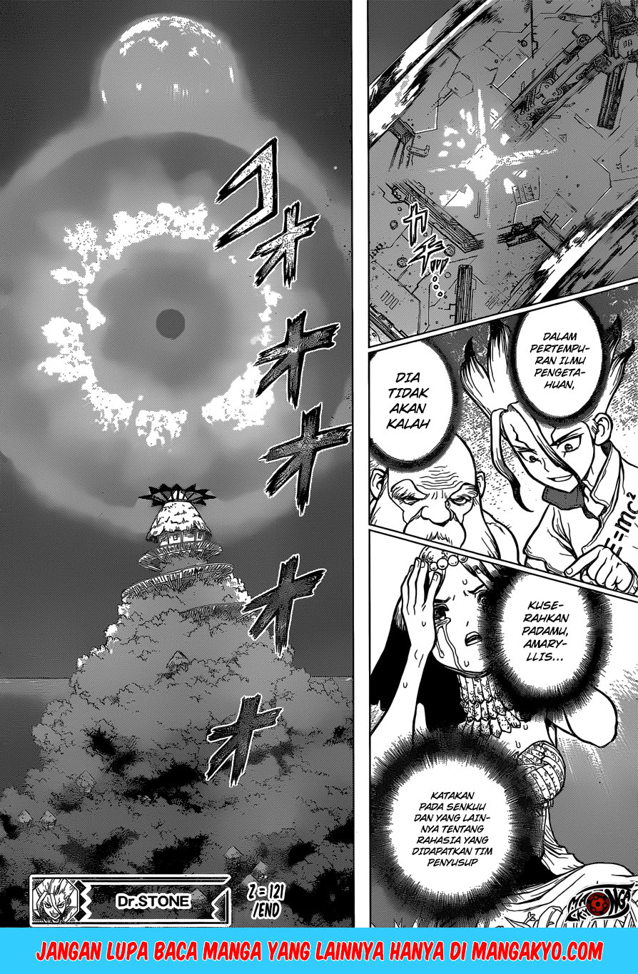 Dr. Stone chapter 121 halaman 17