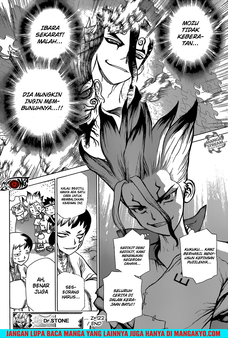 Dr. Stone chapter 122 halaman 17