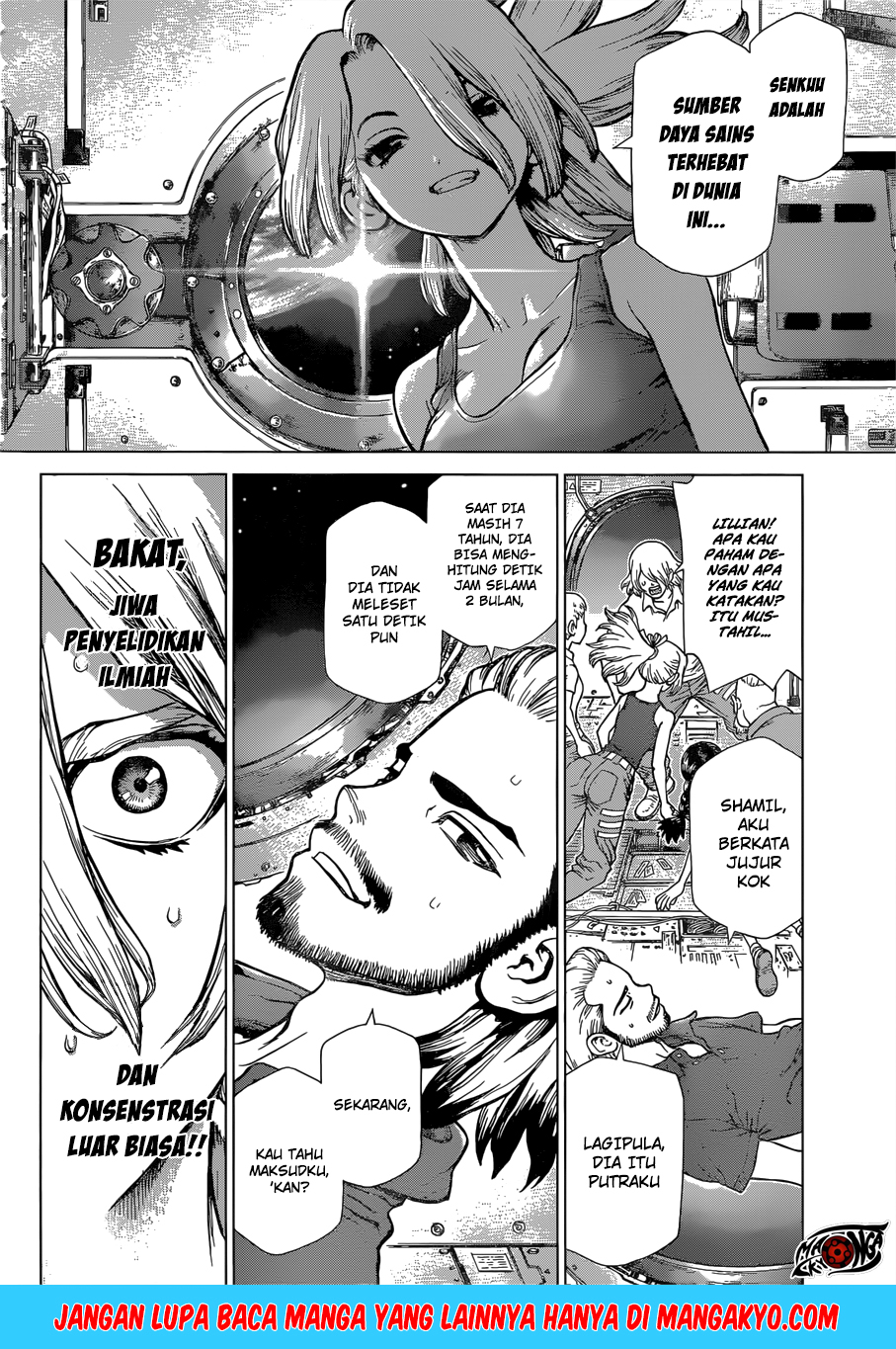 Dr. Stone reboot: Byakuya chapter 1 halaman 17