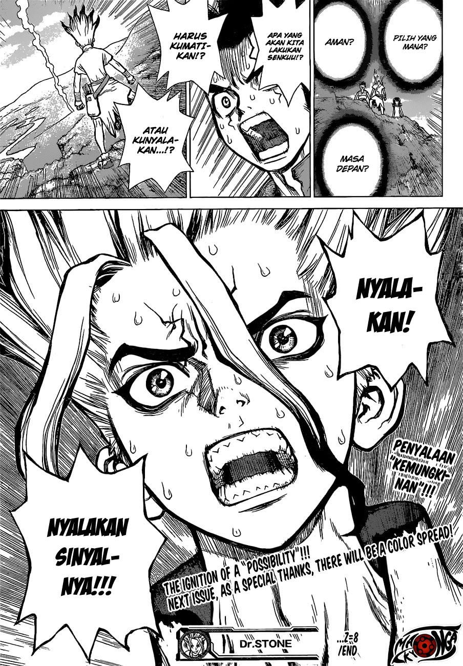 Dr. Stone chapter 8 halaman 18