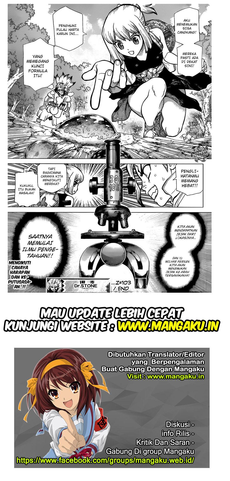 Dr. Stone chapter 103 halaman 19