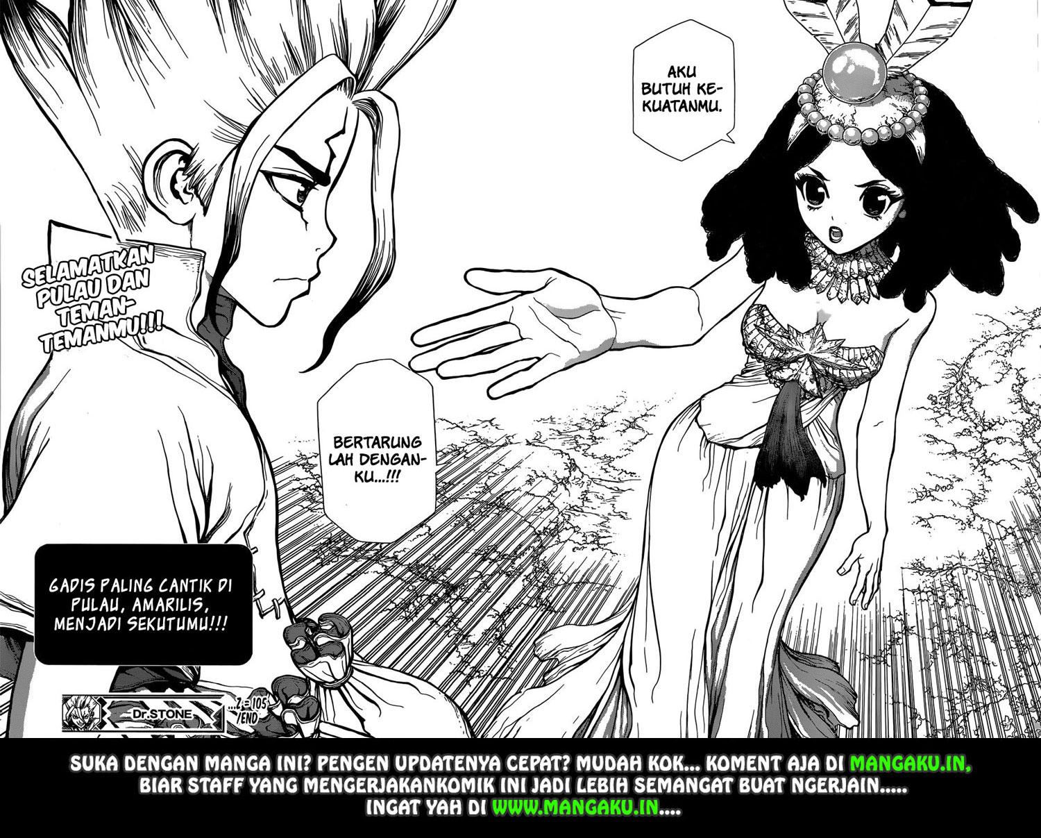 Dr. Stone chapter 105 halaman 17