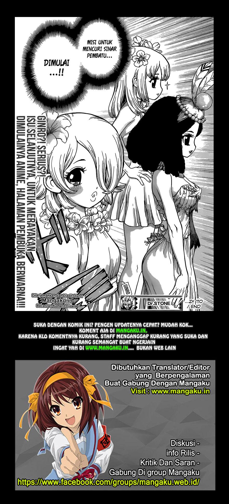 Dr. Stone chapter 110 halaman 20