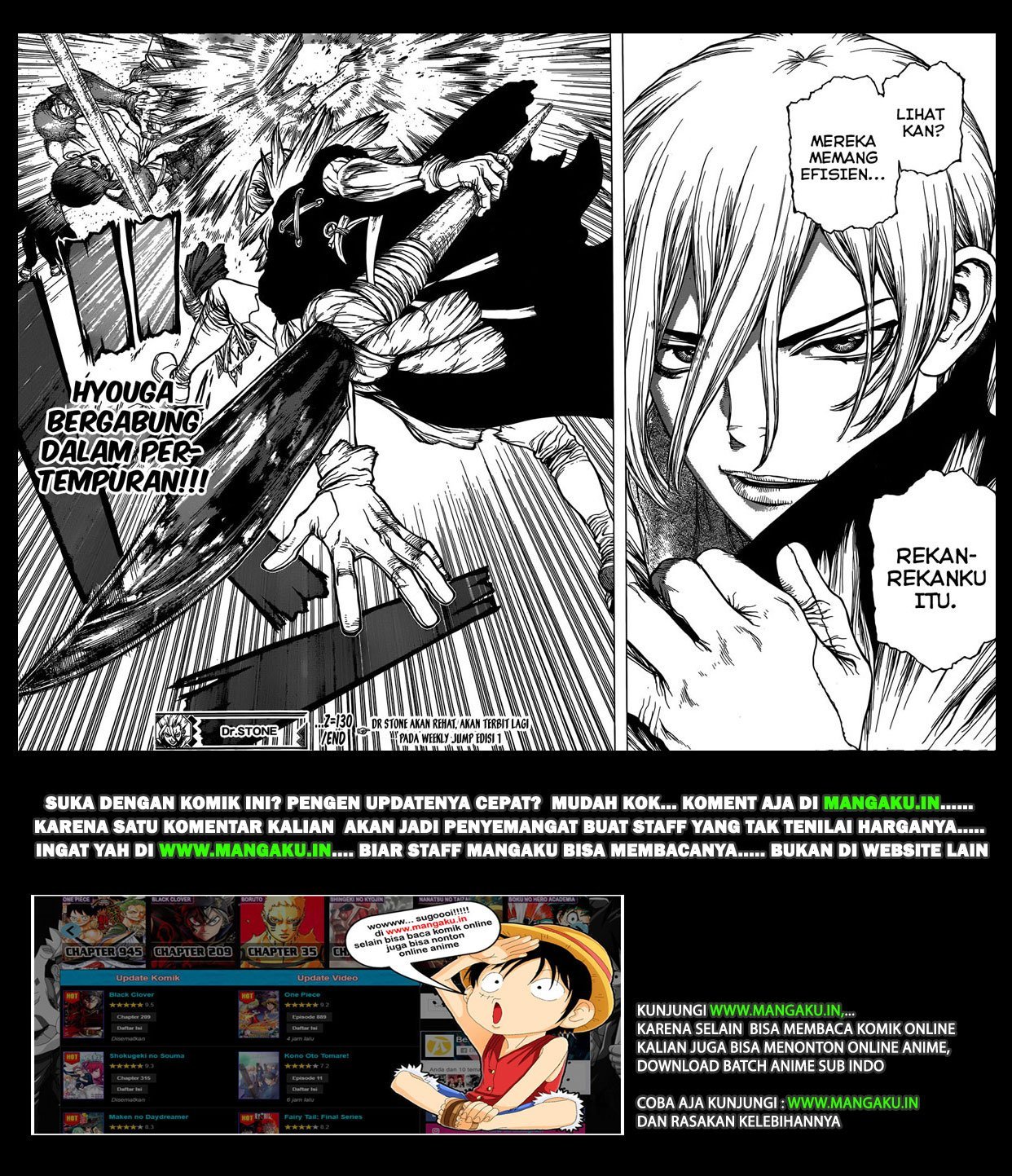 Dr. Stone chapter 130 halaman 21