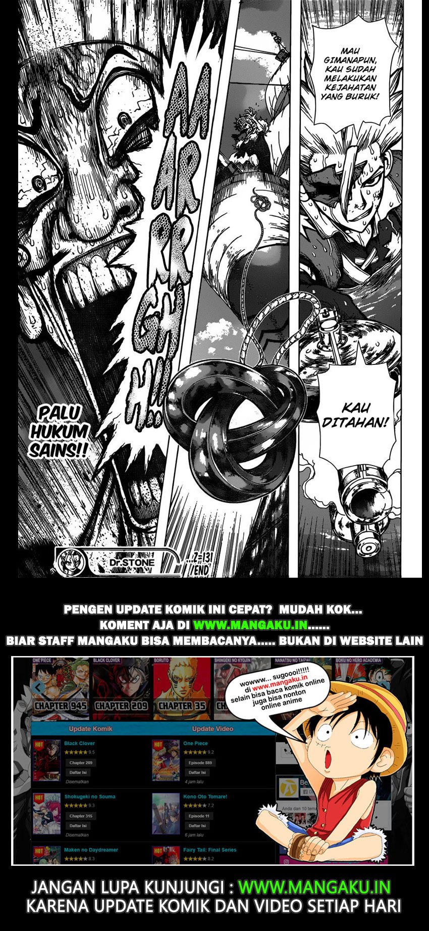 Dr. Stone chapter 131 halaman 18