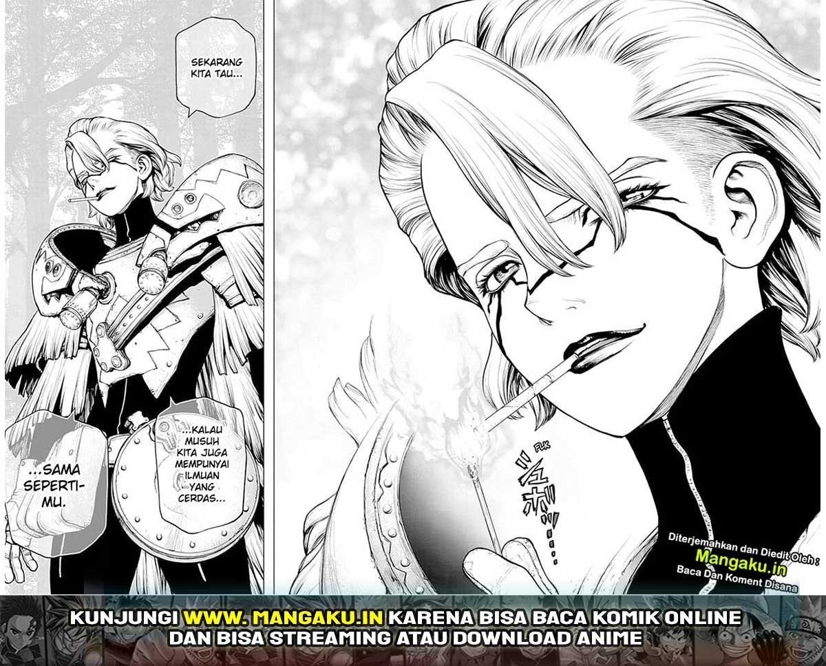 Dr. Stone chapter 150 halaman 17