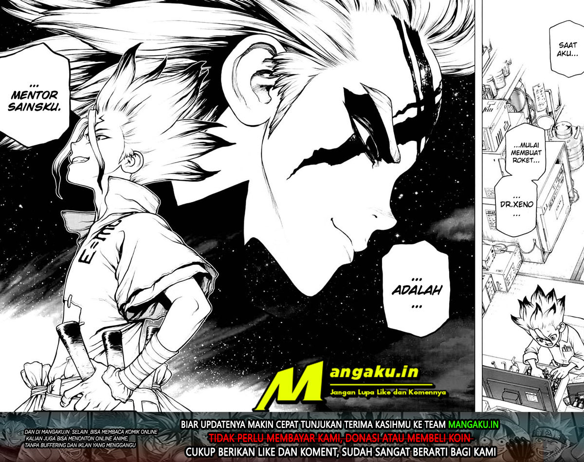 Dr. Stone chapter 155 halaman 17