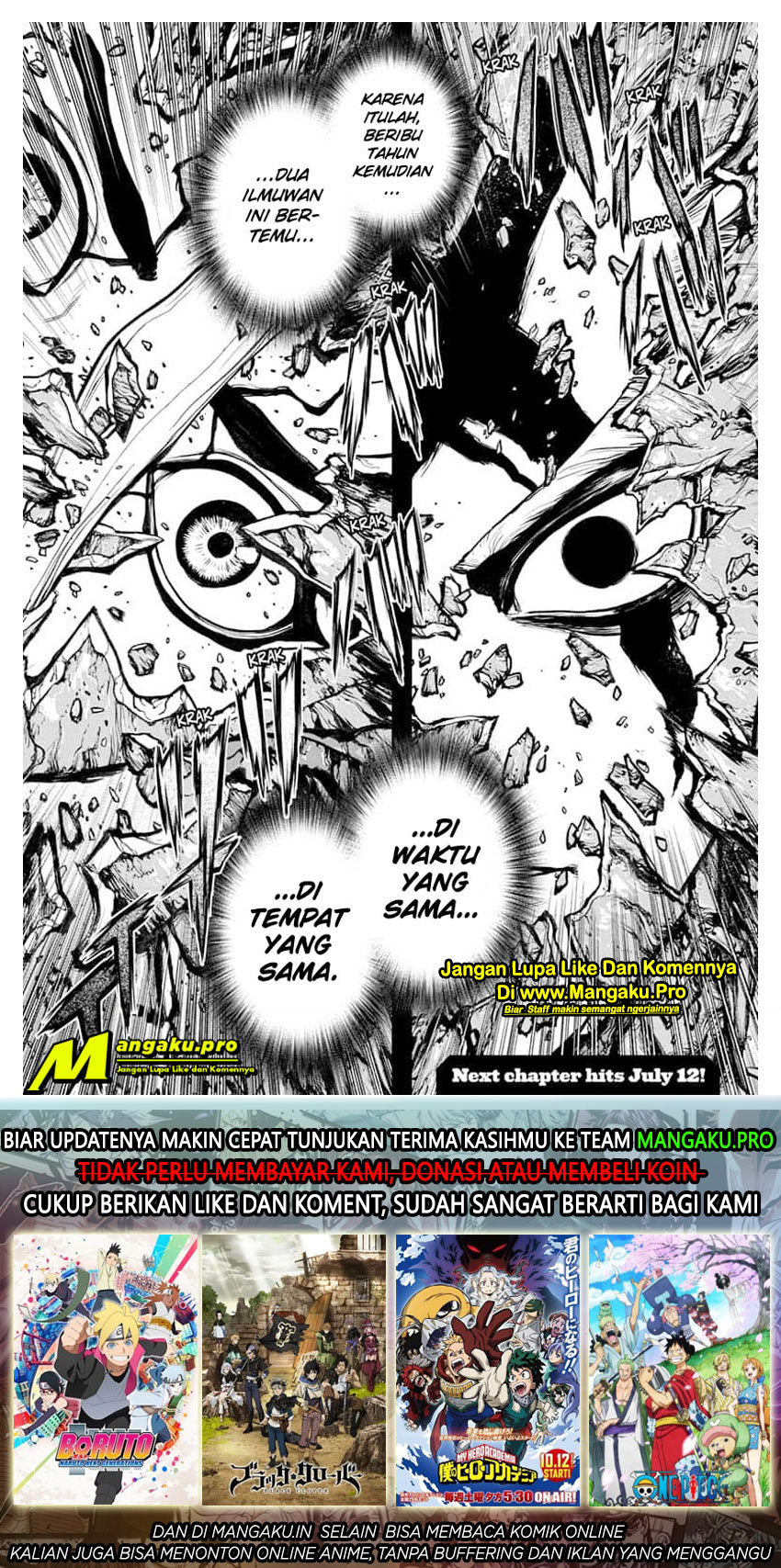 Dr. Stone chapter 157 halaman 17