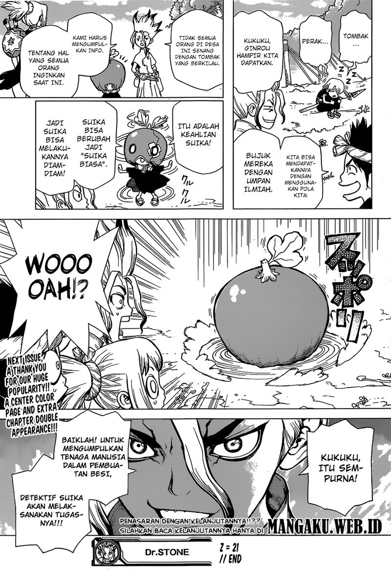 Dr. Stone chapter 21 halaman 19