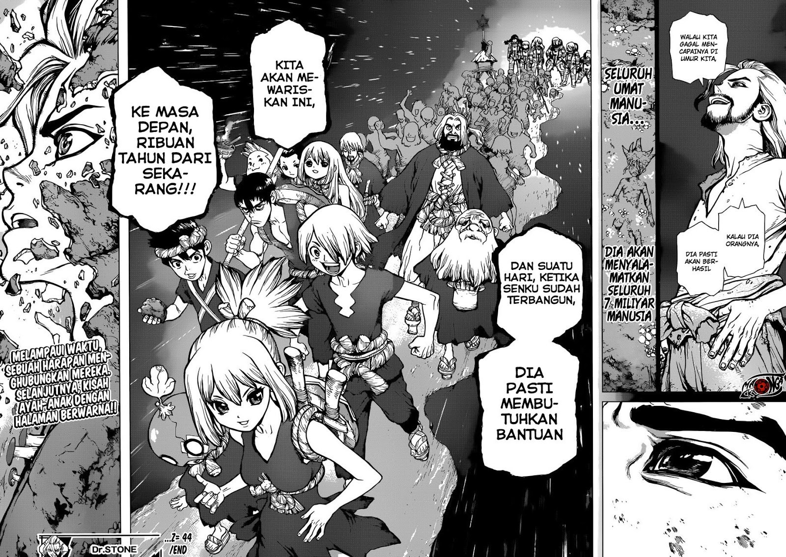Dr. Stone chapter 44 halaman 17