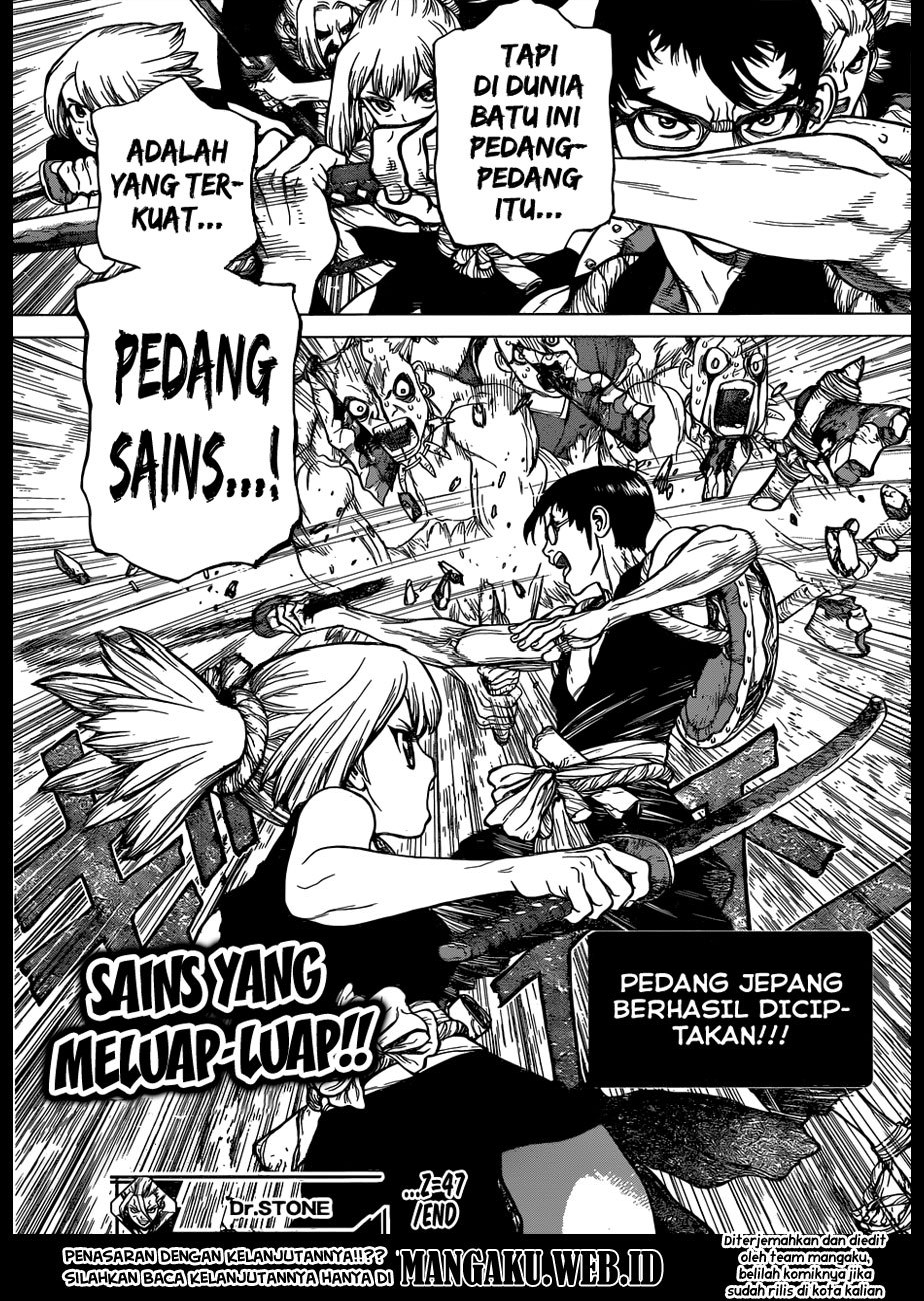 Dr. Stone chapter 47 halaman 18