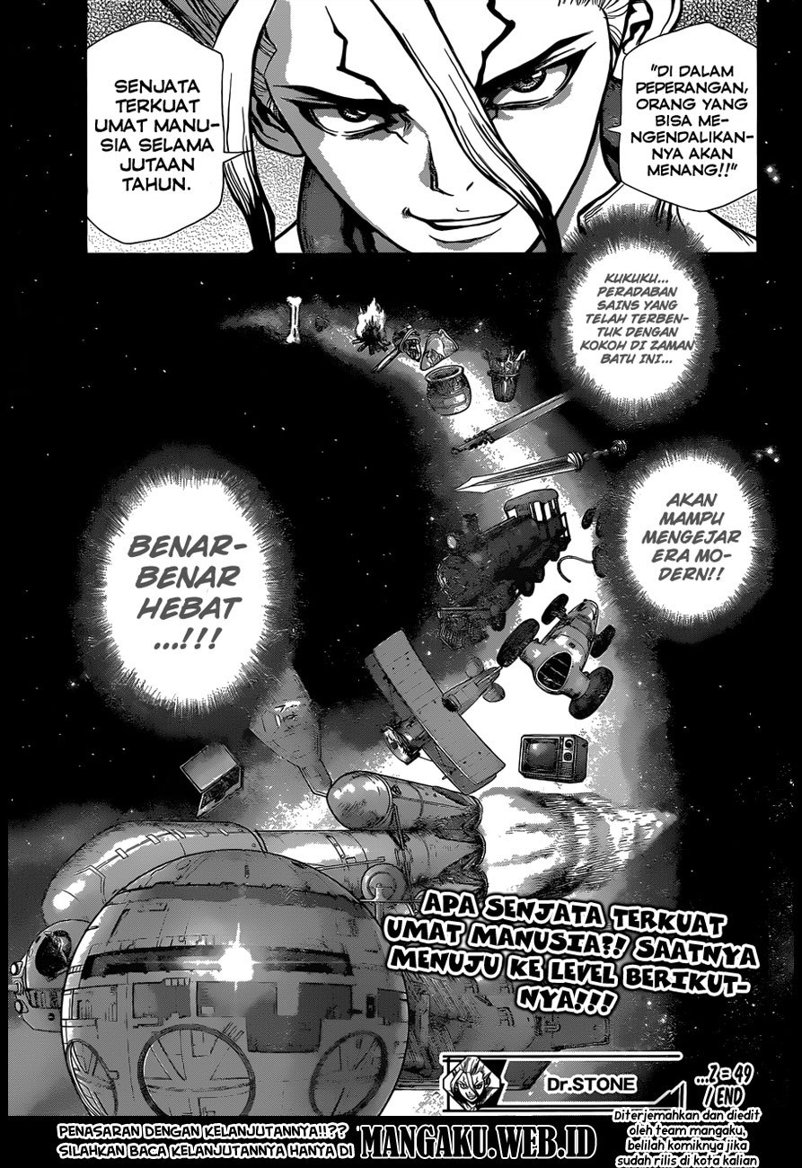 Dr. Stone chapter 49 halaman 18