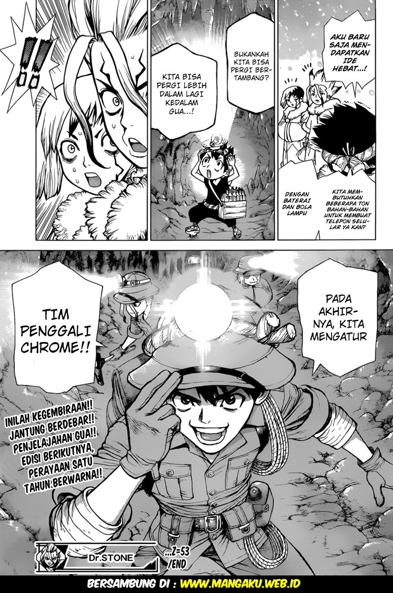 Dr. Stone chapter 53 halaman 18