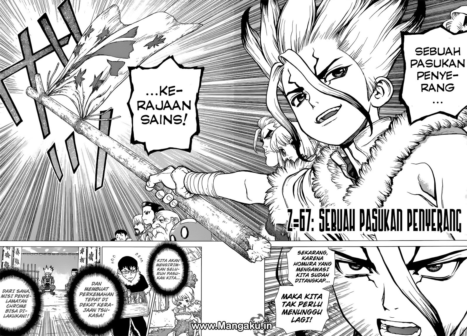 Dr. Stone chapter 67 halaman 16