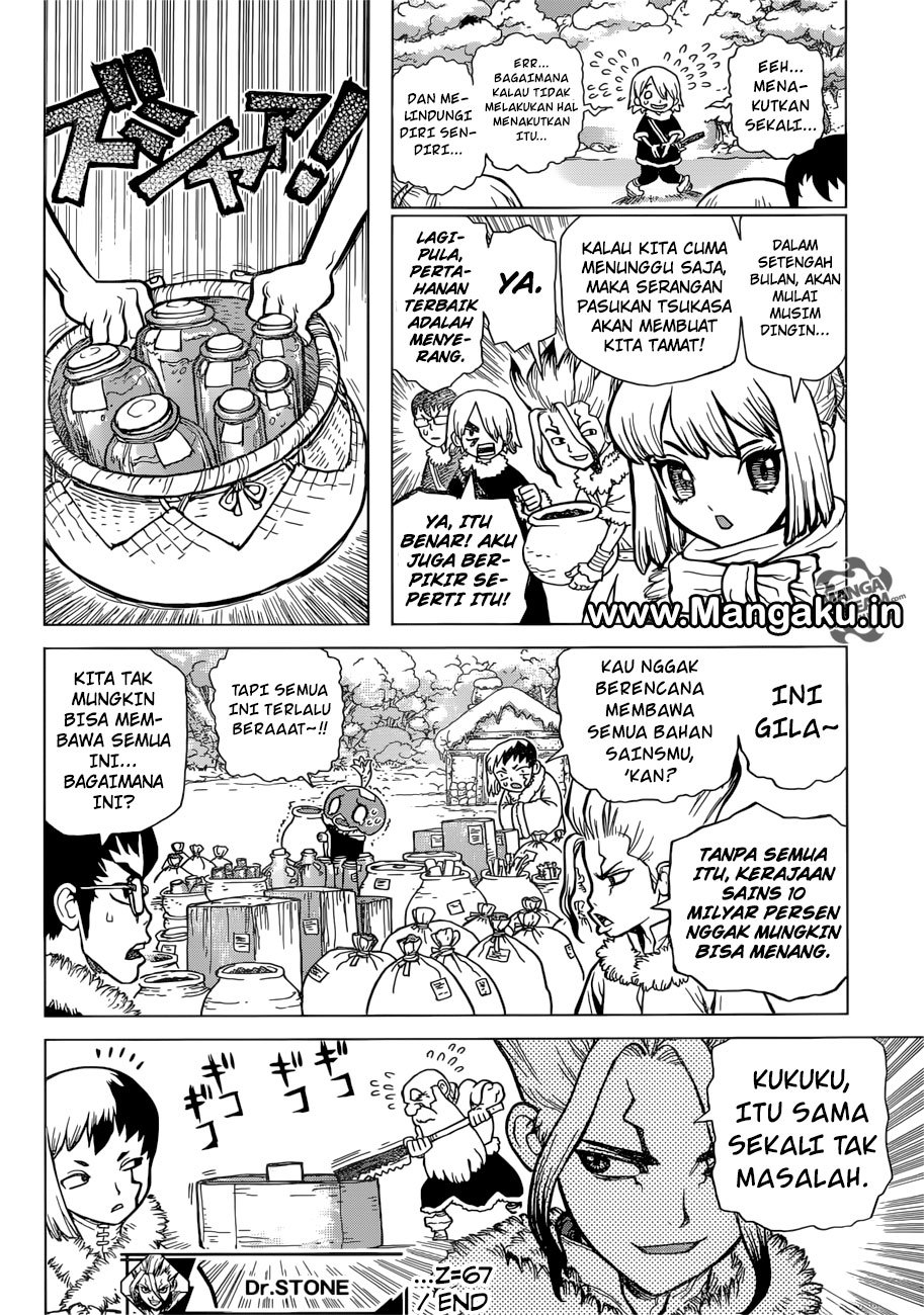 Dr. Stone chapter 67 halaman 17
