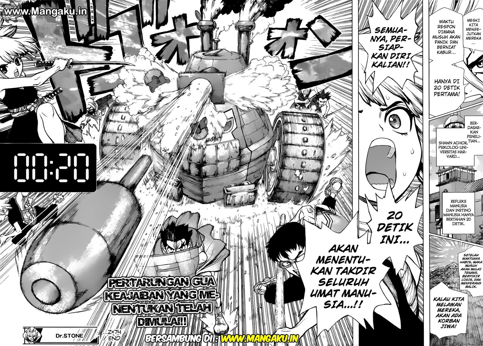 Dr. Stone chapter 74 halaman 17