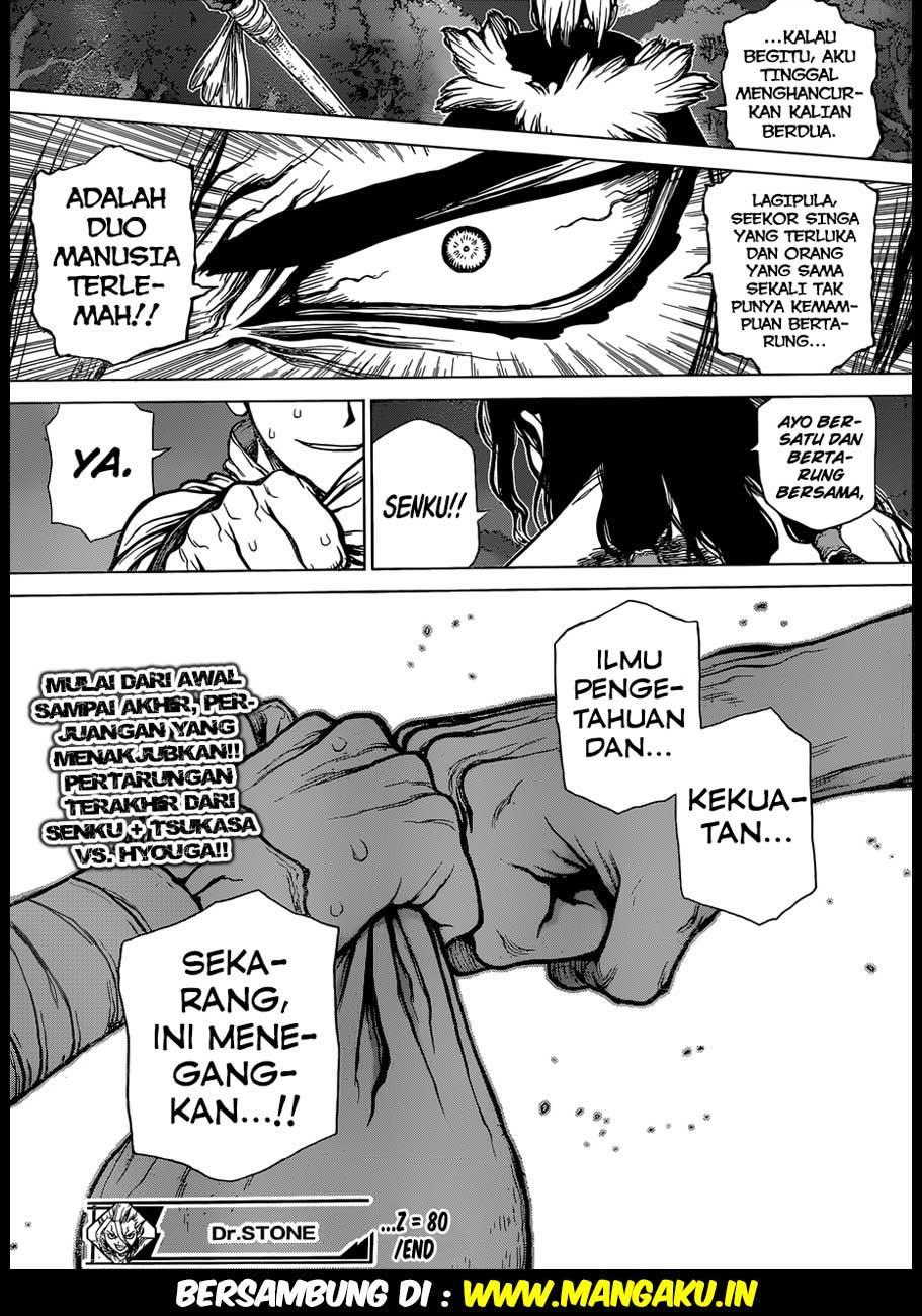 Dr. Stone chapter 80 halaman 19