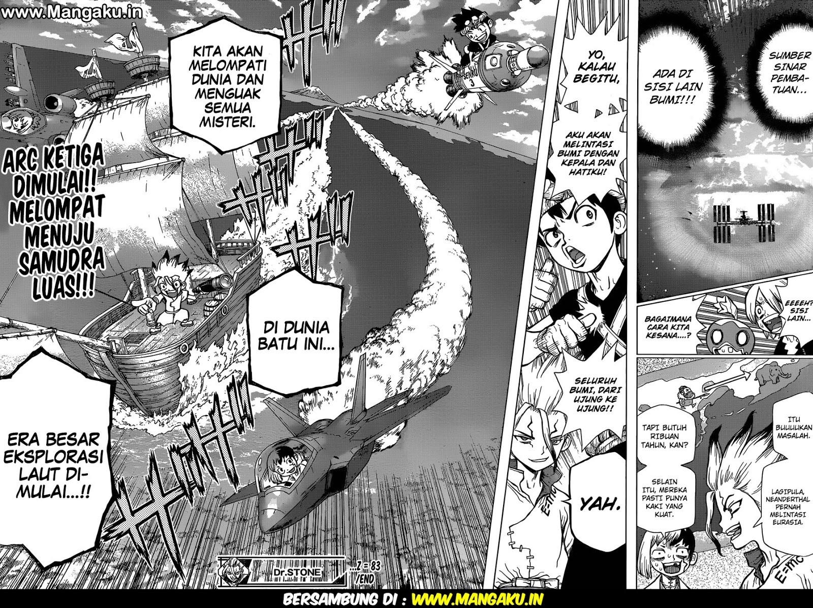 Dr. Stone chapter 83 halaman 22