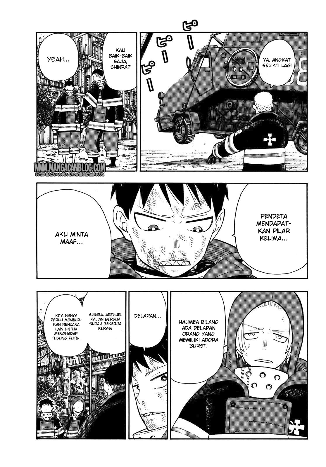 Enen no Shouboutai chapter 111 halaman 4