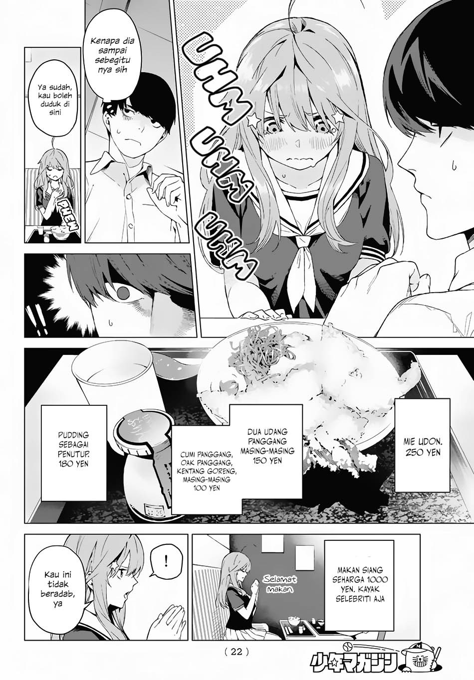 Go-Toubun no Hanayome chapter 1 halaman 9
