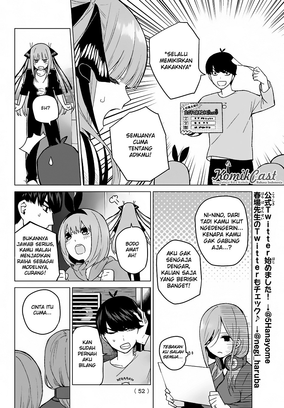 Go-Toubun no Hanayome chapter 17 halaman 7