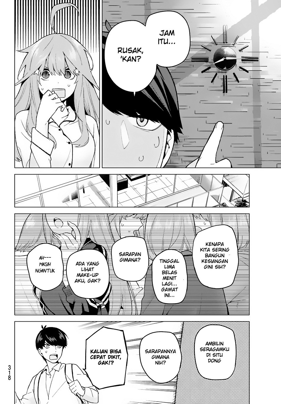 Go-Toubun no Hanayome chapter 19 halaman 5
