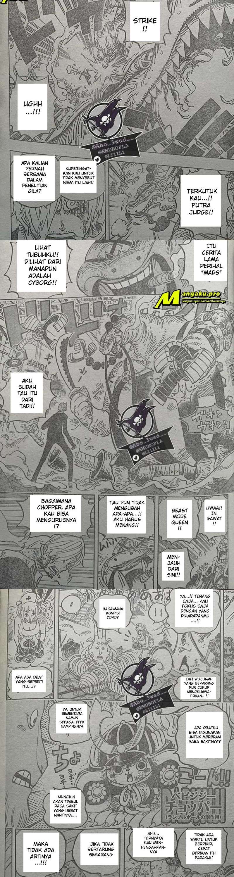 One Piece Chapter 1017 Bahasa Indonesia - Anime Love