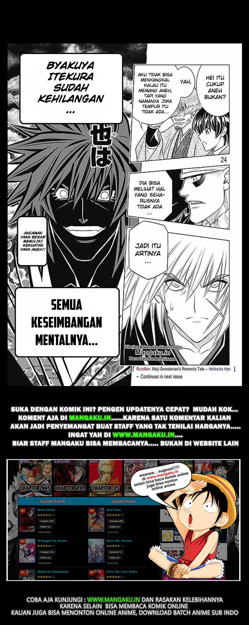 Rurouni Kenshin: Hokkaido-hen chapter 17 halaman 24