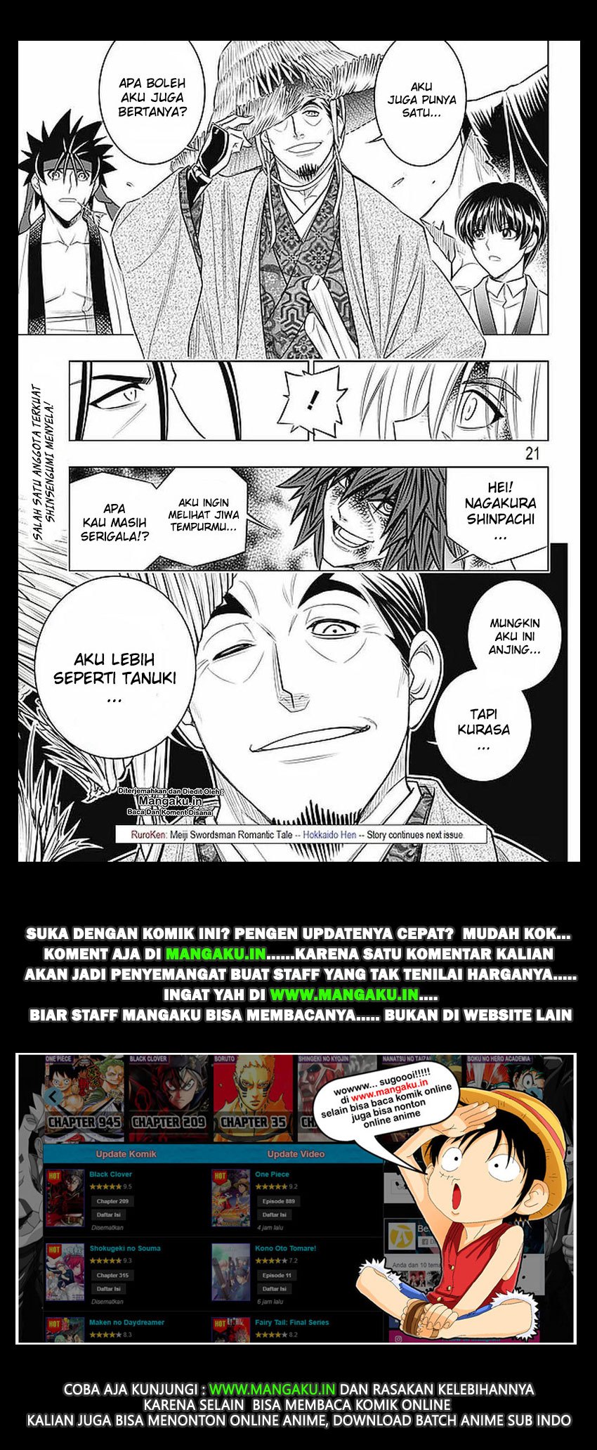Rurouni Kenshin: Hokkaido-hen chapter 18 halaman 20