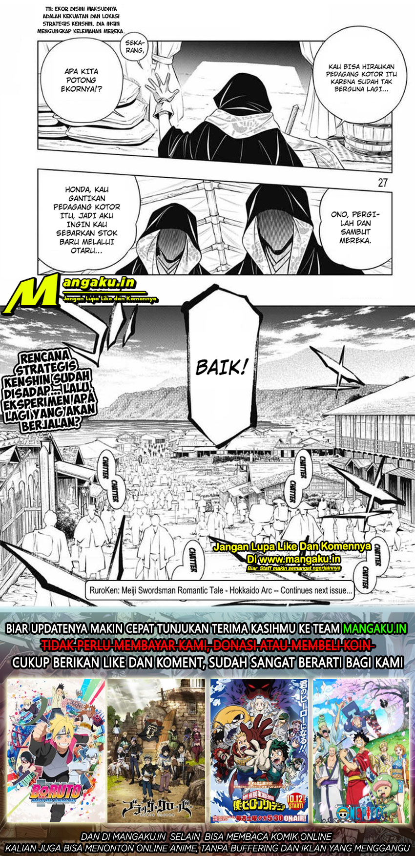 Rurouni Kenshin: Hokkaido-hen chapter 25 halaman 27