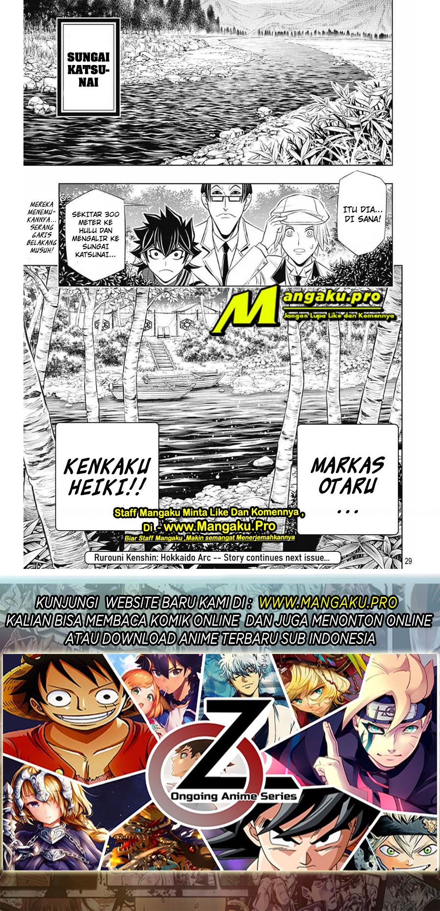 Rurouni Kenshin: Hokkaido-hen chapter 28 halaman 29