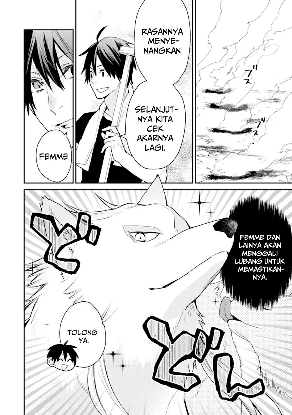 Saikyou no Madoshi. Hisa ni Ya wo Ukete Shimatta no de Inaka no Eihei ni Naru Chapter 22.1 page 36