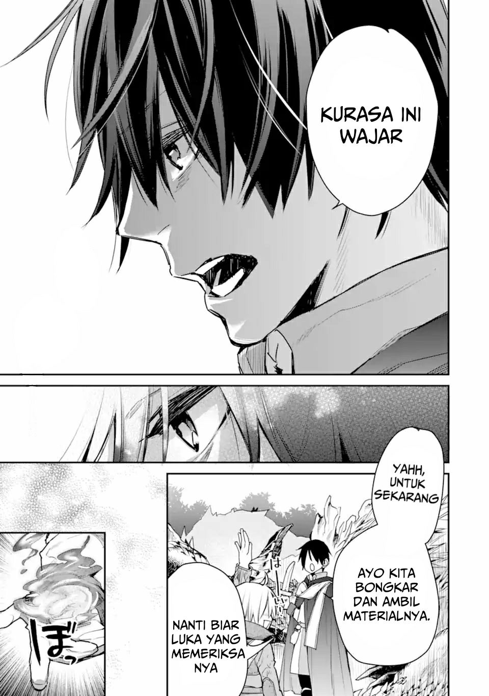 Saikyou no Madoshi. Hisa ni Ya wo Ukete Shimatta no de Inaka no Eihei ni Naru Chapter 25.2 page 34