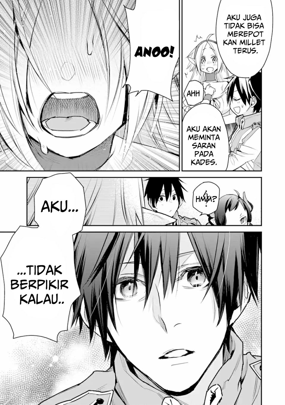 Saikyou no Madoshi. Hisa ni Ya wo Ukete Shimatta no de Inaka no Eihei ni Naru Chapter 26.2 page 26