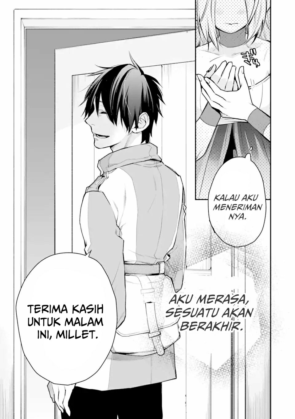 Saikyou no Madoshi. Hisa ni Ya wo Ukete Shimatta no de Inaka no Eihei ni Naru Chapter 26.2 page 34