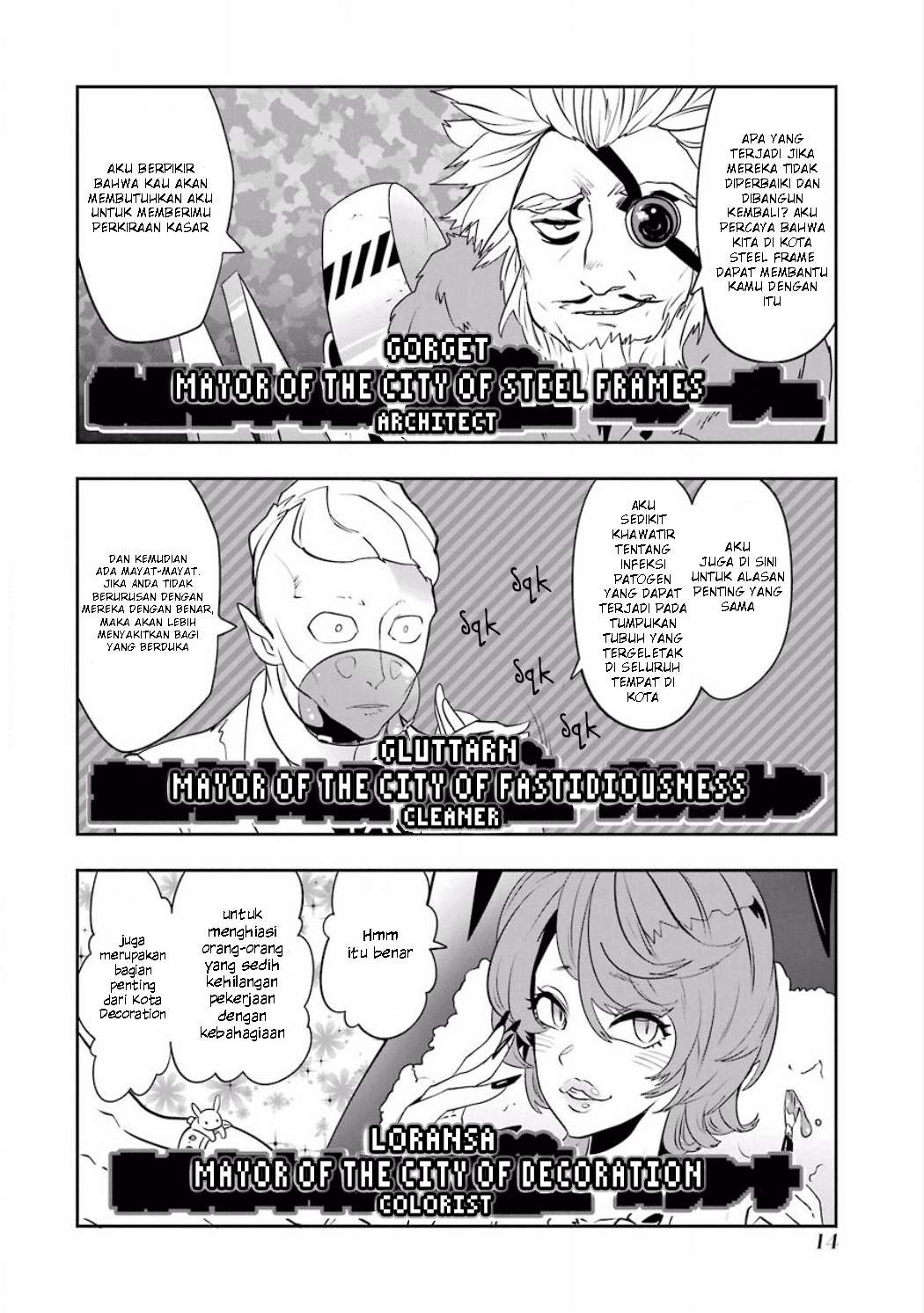 Yakushoku Distopiary chapter 24 halaman 14