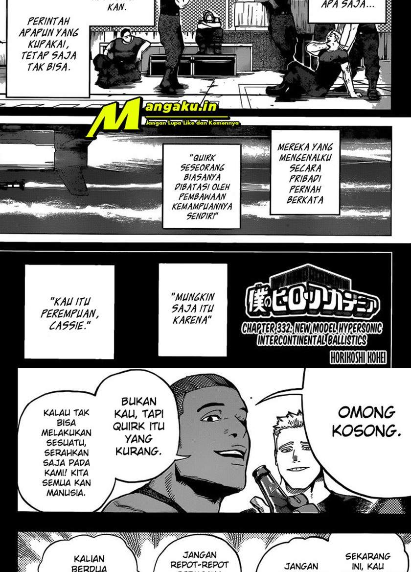 Baca Boku no Hero Academia Ch 332 Bahasa Indonesia - Spoiler Halaman 2 Baca Boku no Hero Academia Ch 332 Bahasa Indonesia - Spoiler Halaman 2