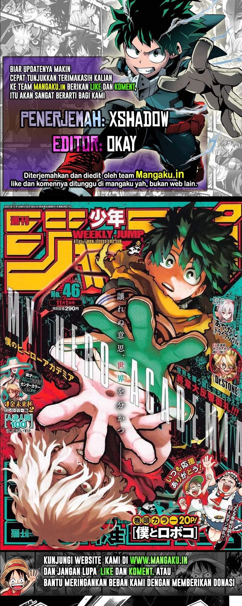 Baca Boku no Hero Academia Ch 330 Bahasa Indonesia - Spoiler Halaman 1
