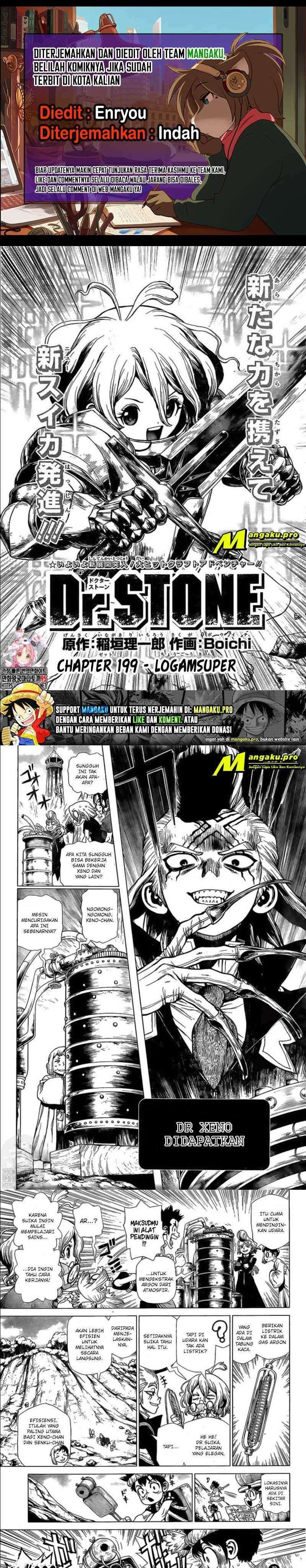 Baca Dr. Stone Ch 199 Bahasa Indonesia - Spoiler Halaman 1